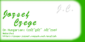 jozsef czege business card